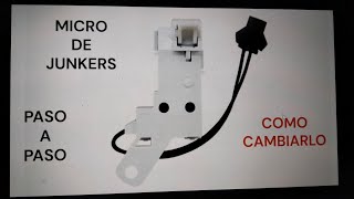 como cambiar el microinterruptor del calentador junkers Bosch paso a paso [upl. by Dougie697]