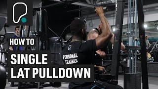 How To Do Single Lat Pulldowns [upl. by Janean]