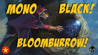 MTG Arena Bloomburrow Mono Black Standard Ranked BO1 [upl. by Channa]