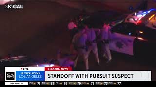 Live Police Chase Of Armed Suspect in LA [upl. by Eduj973]