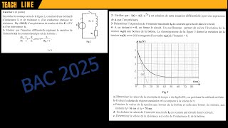 Dipôle RL correction exercice BAC SCIENTIFIQUE [upl. by Terena]