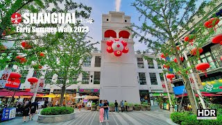 Shanghai Early Summer Walk 2023  Yuyuan Public Market to the X Tower  4K HDR  上海初夏  愚园公共市集到创享塔 [upl. by Einalem]