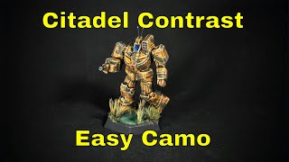 Easy Tan amp Green Camo  Battletech Painting Arkab Legion Contrast Aggaros Dunes amp Militarum Green [upl. by Aicssej]