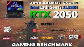 New Lenovo IdeaPad Gaming 3 Gaming Benchmark  RTX 2050  i5 11320H Gaming Test  rtx2050 [upl. by Hedvah]