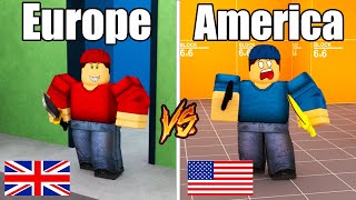 European vs American Arsenal player Roblox Arsenal [upl. by Sorips]