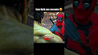 HULK PERDIÓ su ENCANTO 😭 deadpool3 deadpool marvel shorts [upl. by Akinam]