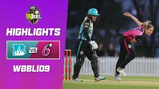 Brisbane Heat v Sydney Sixers  WBBL09 [upl. by Alegnatal]