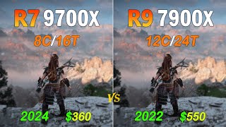 Ryzen 7 9700X vs Ryzen 9 7900X  How Much Performance Difference [upl. by Lyons]