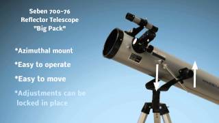 Seben 70076 Reflector Telescope New Big Pack [upl. by Arised744]