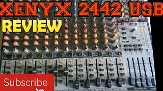 Behringer XENYX X2442 USB Mixer Tutorial Part 1The Front Panel [upl. by Ynohta]