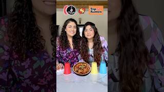 Top Ramen vs Ching’s Secret Schezwan Noodles Comparison foodchallenge thakursisters foodreview [upl. by Questa]