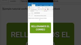 CONFIRMACION de LECTURA en OUTLOOK shorts outlook productividad [upl. by Efthim]