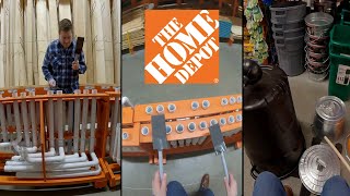 DIY Instruments to Play The Home Depot Beat [upl. by Lamdin]