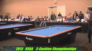 USBA 3 Cushion Championships 2013 at the Super Billiards Expo [upl. by Asseneg]