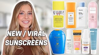 HUGE Sunscreen Review I Tried All The New  Top Rated Sunscreens So You Dont Have To 👀 [upl. by Onibag]