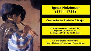 Ignaz Holzbauer 17111783  Concerto for Flute in A Major [upl. by Ynoyrb472]