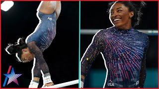 See Simone Biles NAIL Paris Olympics Practice Routines From Every Angle [upl. by Igenia289]