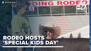 Redding Rodeo kicks off with extra special Special Kids Day [upl. by Ramej946]