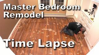 Bedroom Renovation TimeLapse  Complete Gut  Start to Finish [upl. by Ram988]