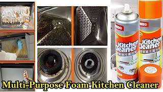 MultiPurpose Foam Cleaner Kitchen Cleaner Spray Grease Stain RemoverRemoves Unwanted Stains [upl. by Aztinay]