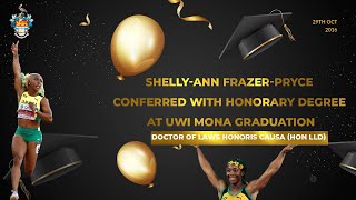 ShellyAnn FrazerPryce Conferred with Honorary Degree at UWI Mona Graduation 2016 [upl. by Freda]