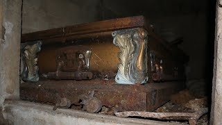 Abandoned Virginia  Mausoleum with Burned Caskets and Human Bones [upl. by Eigroeg]