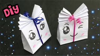 💖 VOUWEN MET A4 PAPIER 💖 CADEAUTASJE VOUWEN 💖 DIY CUTE KAWAII KNUTSELEN [upl. by Yenwat596]