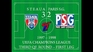 Steaua 32 Paris Saint Germain 30 after UEFA decision 19971998 UCL [upl. by Rramal]