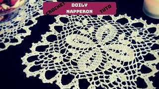 Comment faire un napperon au crochet tuto facile  How to crochet a doily square easy tutorial [upl. by Foley]