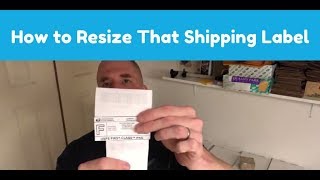 How to Reduce or Increase the Size of Your Shipping Labels on eBay [upl. by Enilada]