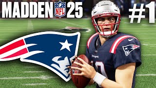 The Rebuild Begins Madden 25 New England Patriots Franchise Ep 1 [upl. by Ahsiei621]