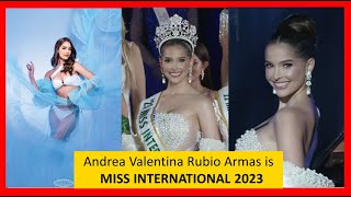 🇻🇪 VENEZUELAs Andrea Valentina Rubio Armas is MISS INTERNATIONAL 2023 Full Performance [upl. by Melisenda]