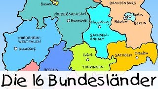 💡 Die 16 Bundesländer  Kinderlieder zum Lernen [upl. by Duyne975]