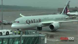 ✈ Inaugural flight Qatar 7878 at Zurich Airport  DEICEING takeoff fullHD [upl. by Burta]