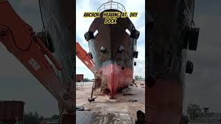 “Watch the Anchor Lift at Dry Dock – Incredible Engineering” ship shipspotter shipphotography [upl. by Vareck]