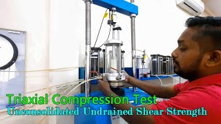 Unconsolidated Undrained Shear Strength in Triaxial Compression Test  Triaxial UU Test in English [upl. by Nosyerg119]