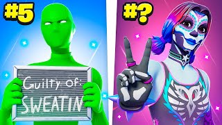 25 SWEATIEST Fortnite Skins [upl. by Meri]