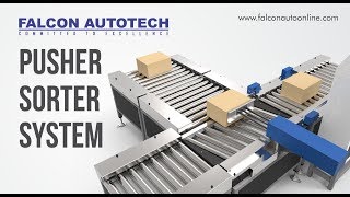 Pusher Sorter System  Low Cost Pusher Sorters By Falcon Autotech [upl. by Bogoch]