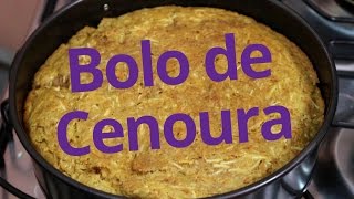 Bolo de Cenoura Sem Glúten [upl. by Attemaj]