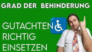 Grad der Behinderung GdB Wie Gutachten richtig einsetzen §109 SGG [upl. by Berners]