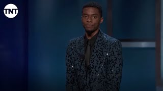 Chadwick Boseman Tribute to Denzel Washington  AFI 2019  TNT [upl. by Ellerrad599]