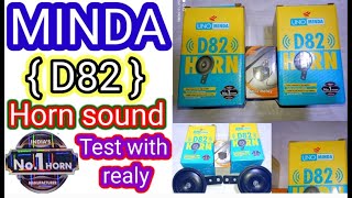 Minda D82 horn sound test with realy  horn कि वायरिंग केसे करे  sau auto parts [upl. by Einwahr749]