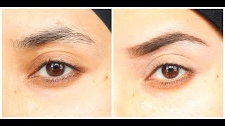 Tutoriel sourcils sans épilation طريقة رسم الحواجب [upl. by Natalee]