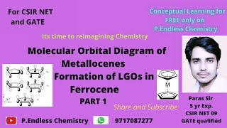 Molecular Orbital Diagram of Metallocene Part 1 [upl. by Gearard]