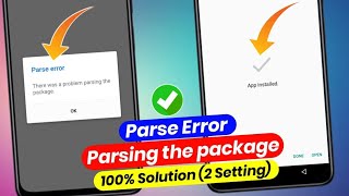 How to fix there was a problem parsing the package 2023  samsung mobile parsing the package problem [upl. by Boehmer]