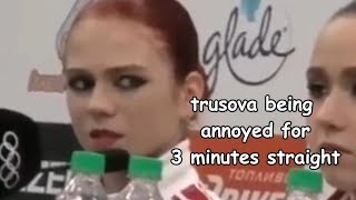 trusova being annoyed for 3 minutes straight improved version [upl. by Westberg807]