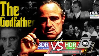 The Godfather 1972 4K UHD HDR BD vs 1080p BluRay SDR 100nits TRUEDIFFERENCE WATCHINHDR [upl. by Aissela103]