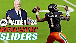 MADDEN 24 Franchise Ready Sliders INCREDIBLE Gameplay Realistic Sliders v1 Release [upl. by Lesser886]