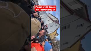 Politischer Aschermittwoch der Grünen in Biberach🚨🚜 demo traktor biberach pfefferspray [upl. by Ger]