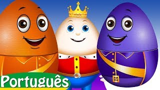 Humpty Dumpty Sentou em Um Muro Humpty Dumpty Sat on a Wall  ChuChu TV Ovos de Surpresa [upl. by Mirielle]